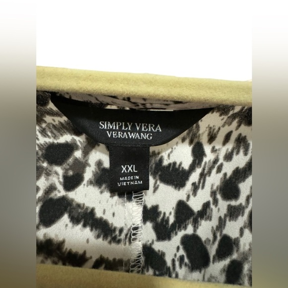 Simply Vera Vera Wang - Black / White print - Blouse with elastic cinched waist - Picture 4 of 4